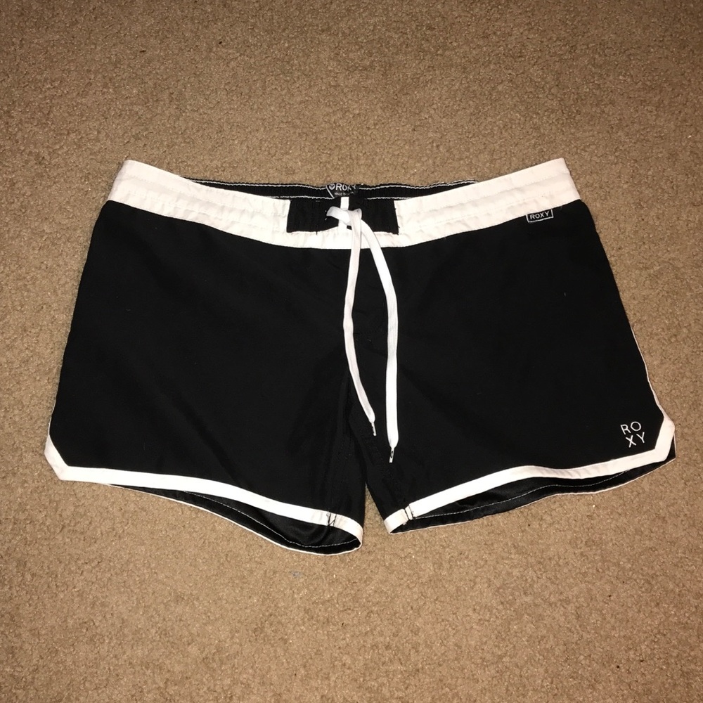 Roxy Black and White Beach Board Shorts - 16
